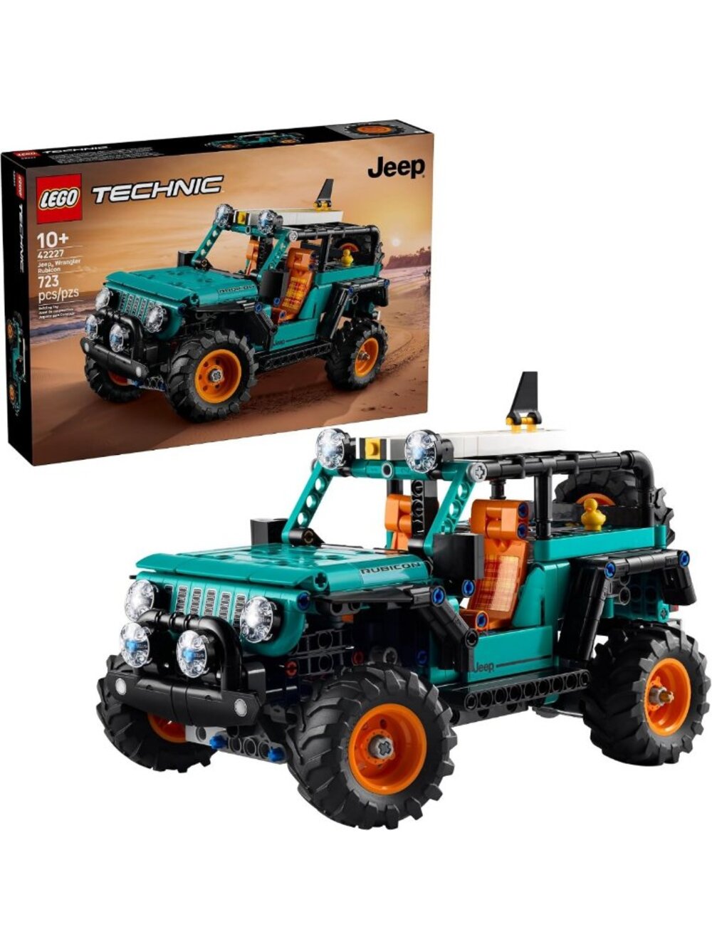 LEGO Technic Jeep Wrangler Rubicon SUV Building Toy - Model Car Kit for Ages 10